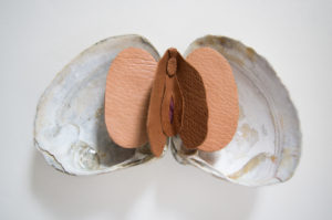 Venus, Clam Shells, Leather, 2017